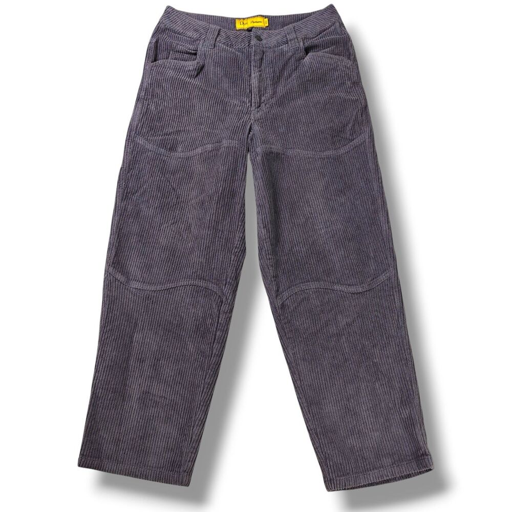 Dime Pantalons Corduroy Pants Men's Small Purple Straight Leg